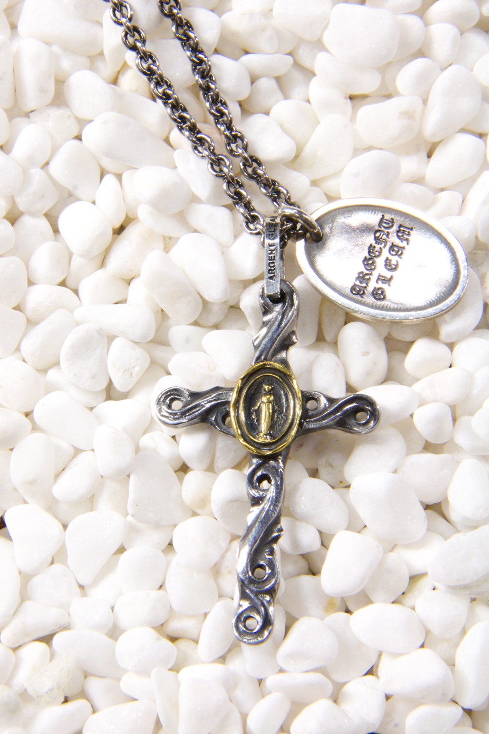 アージェントグリームクロスマリアメダイネックレス Argent Gleam - マリアメダイネックレス | HAZE