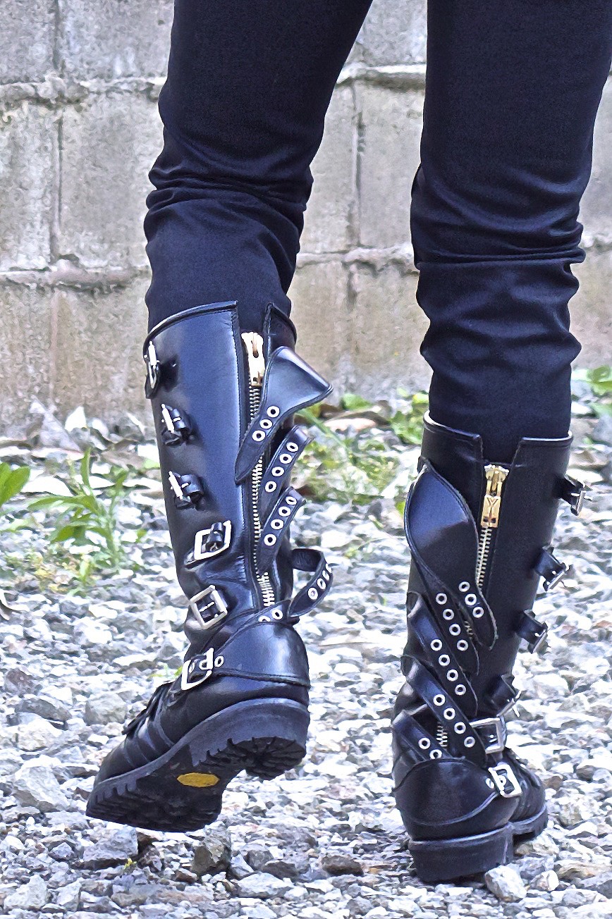 blackmeans ブラックミーンズ ショートバックルエンジニアブーツ L.B.R