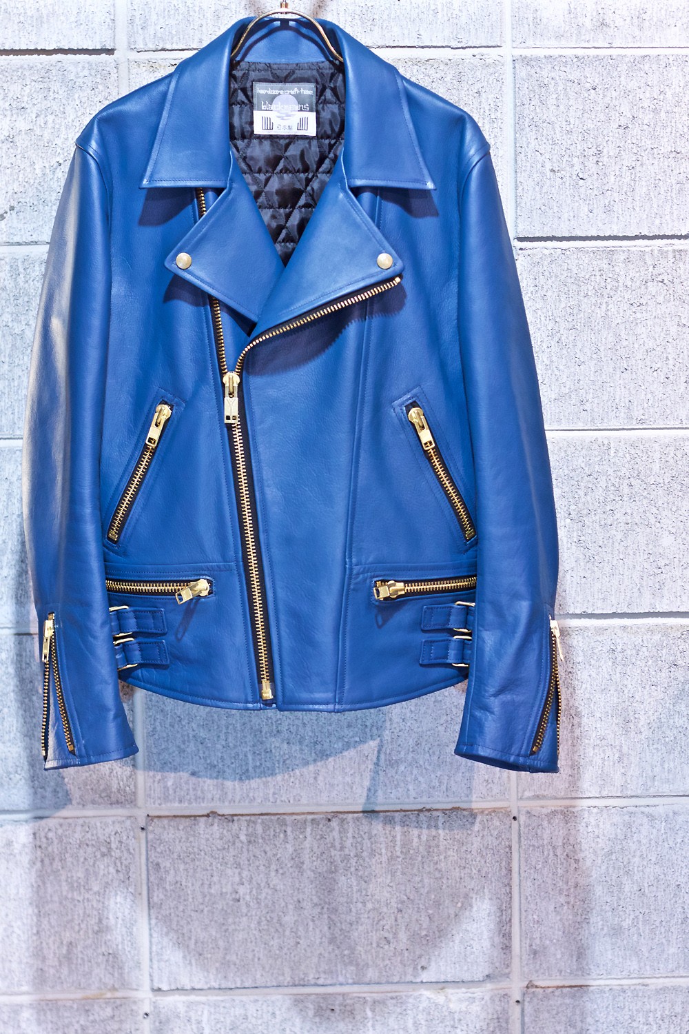 【ブルドッグ様用】 blackmeans ナポレオンレザージャケット blackmeans - 945-70GJ52-5 BLUE | HAZE