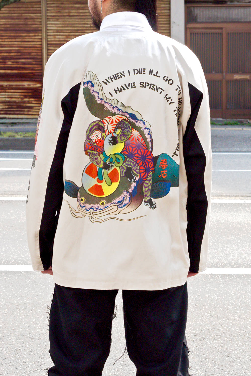 blackmeans - 945-72GJ218-2 / スカジャン (BLACK) | HAZE