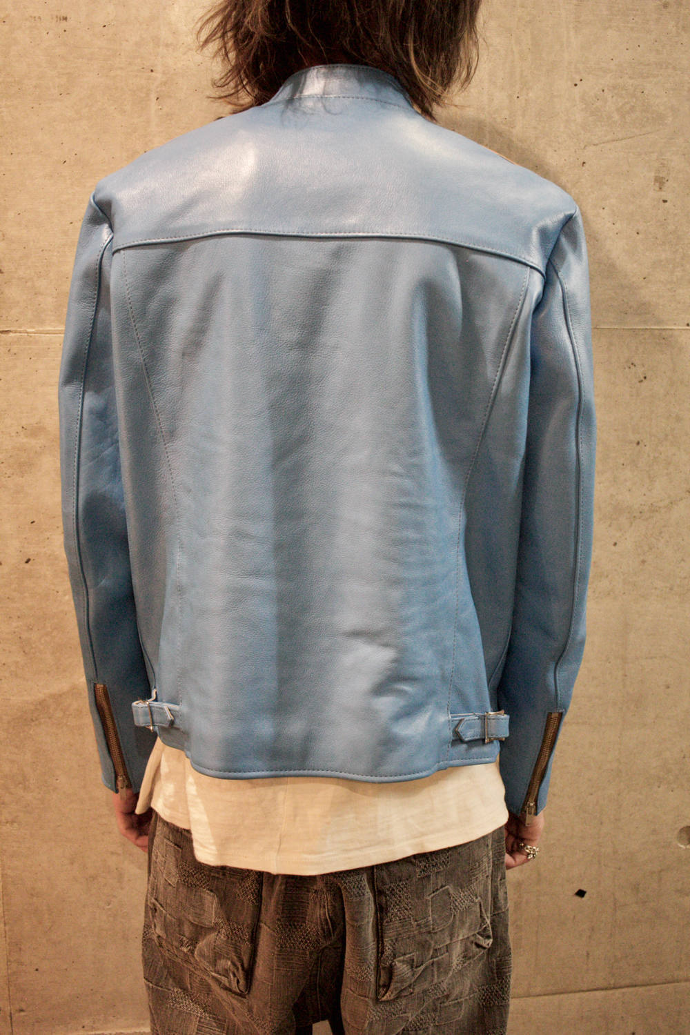 blackmeans - SPman シングルライダース (NAVY/L.BLUE) | HAZE