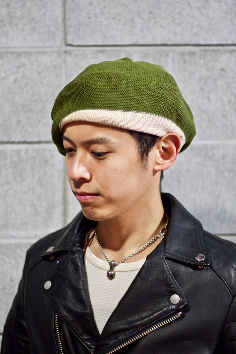 Blackmeans ベレー帽 blackmeans - 945-73GAC212-1 (BLK×D.RED/KHA×BEG) | HAZE