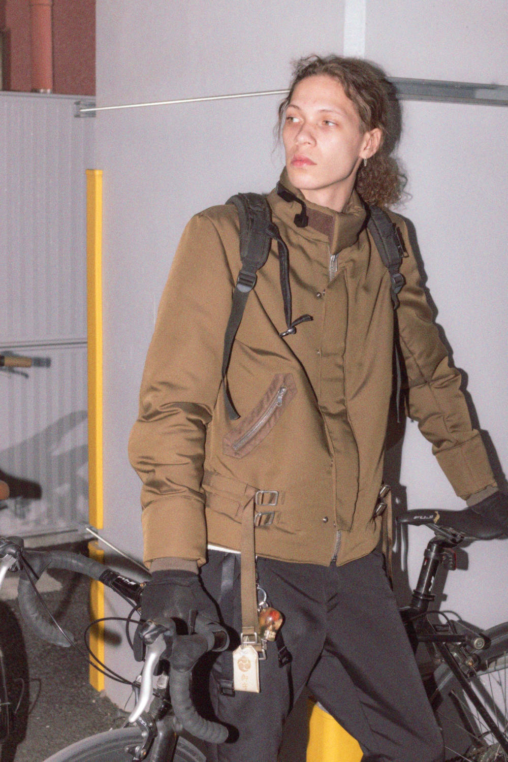 Azuma - CITY BIKER JACKET(BLACK,SOIL) | HAZE