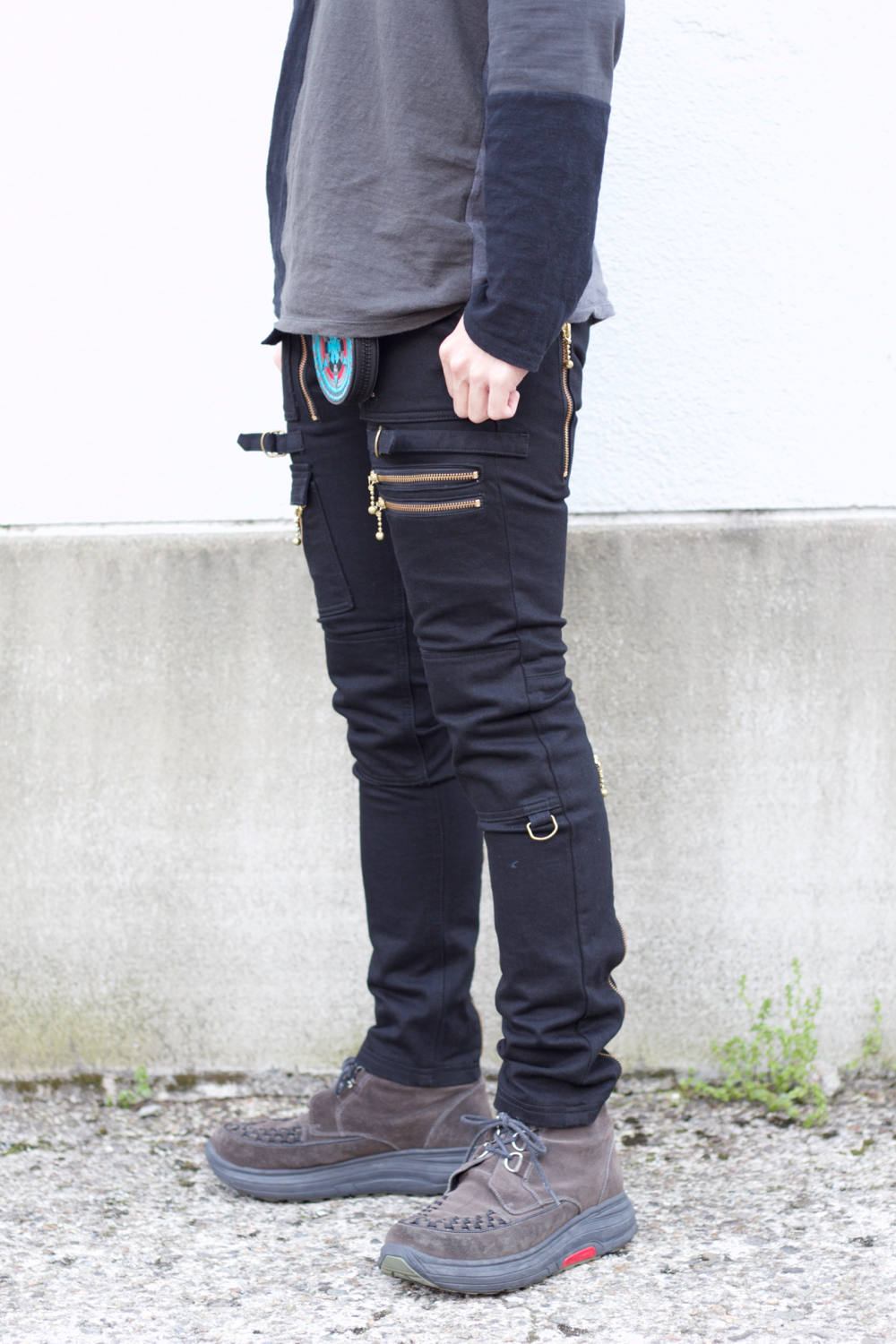 blackmeans - 945-74GP06-16-(BLACK) GOLD ZIP | HAZE