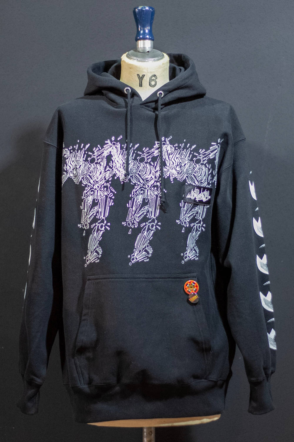 NO MAD NUMSKULL - ワンメイクプルオーバーパーカー001 (BLACK/XXL) | HAZE